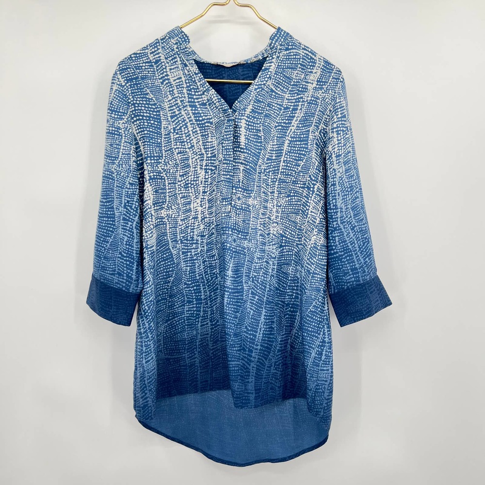 Soft Surroundings Blue Brigitte Tunic Style Size Small